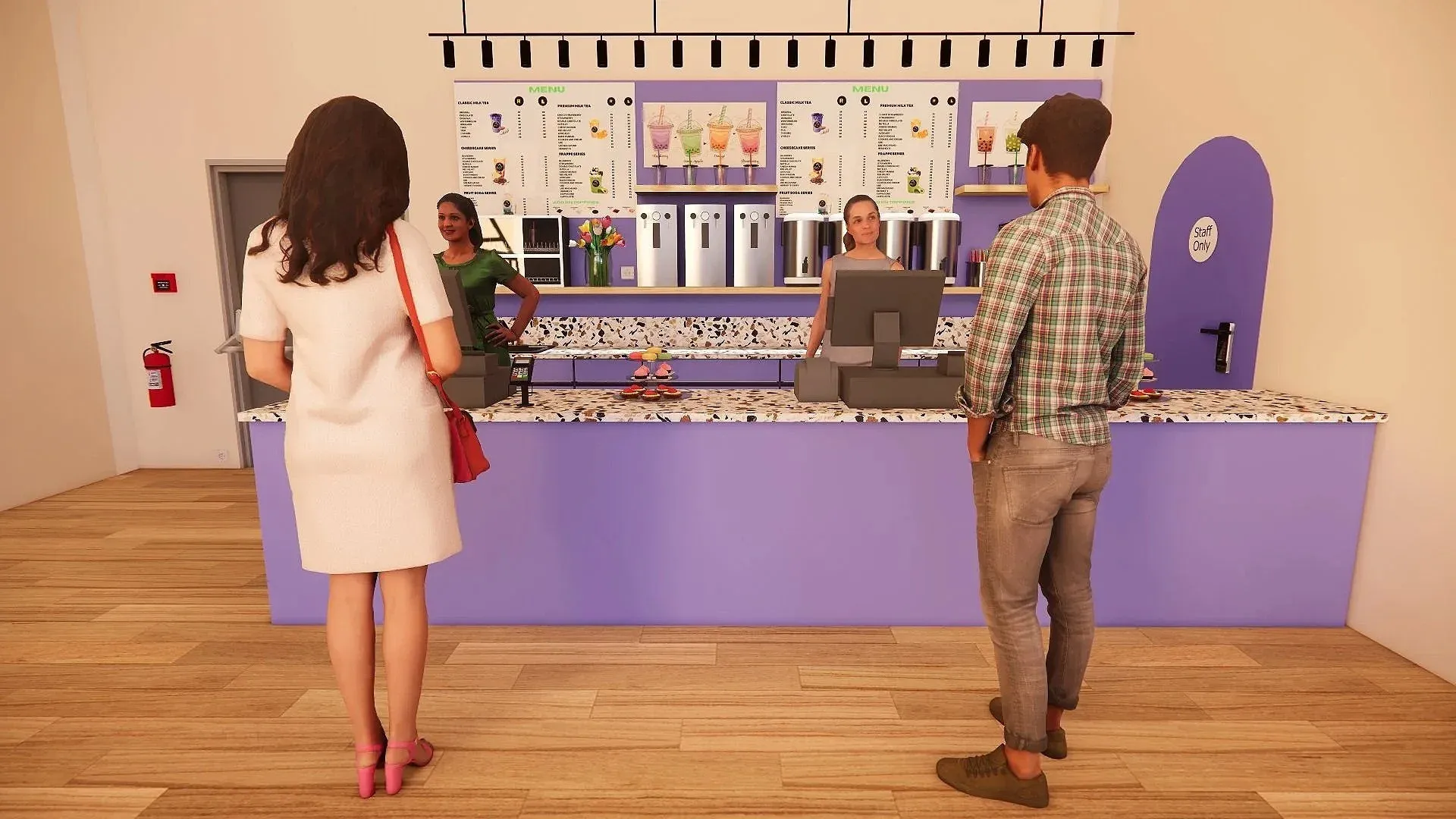 Boutique de bubble tea, première vue
