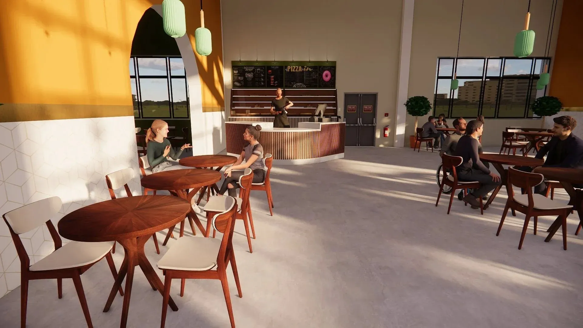 Food court, première vue