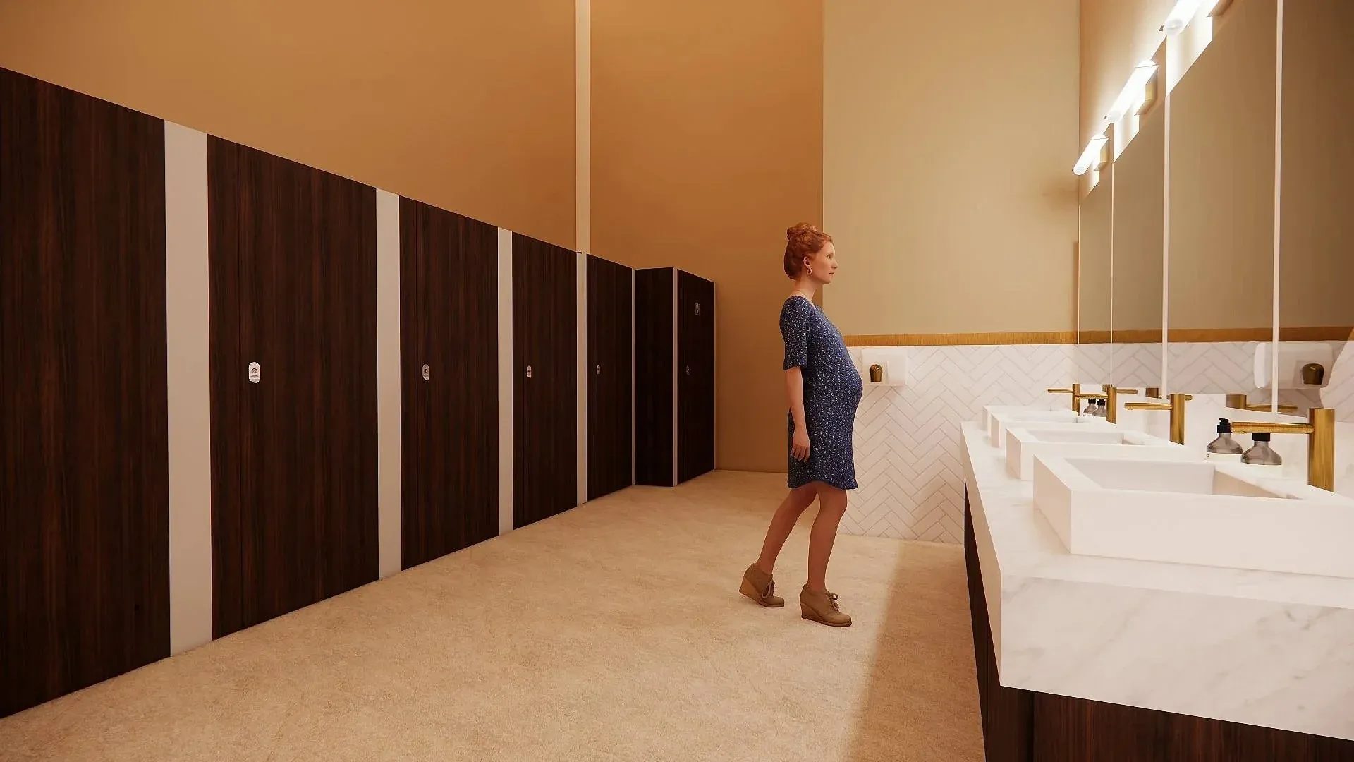Sanitaires du bar, première vue